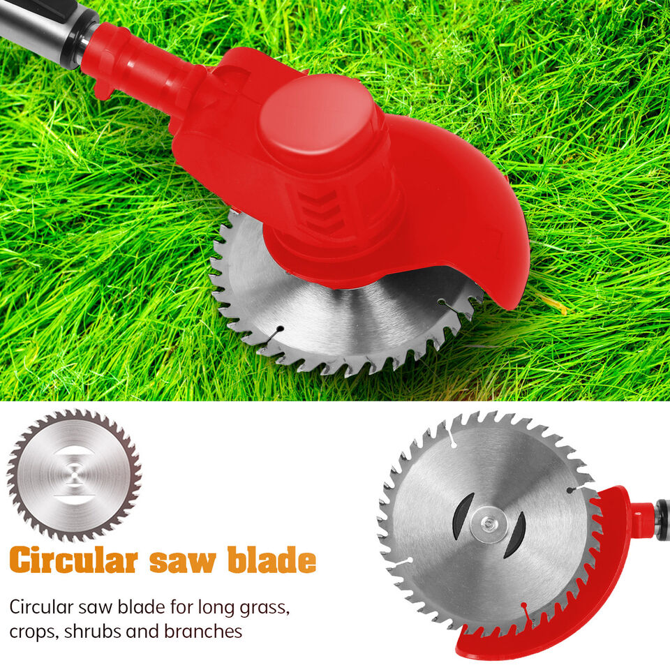 Grazer™ : Best Powerful Electric Battery Operated Cordless Metal Blade Weed Eater / Grass Trimmer